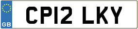 Truck License Plate